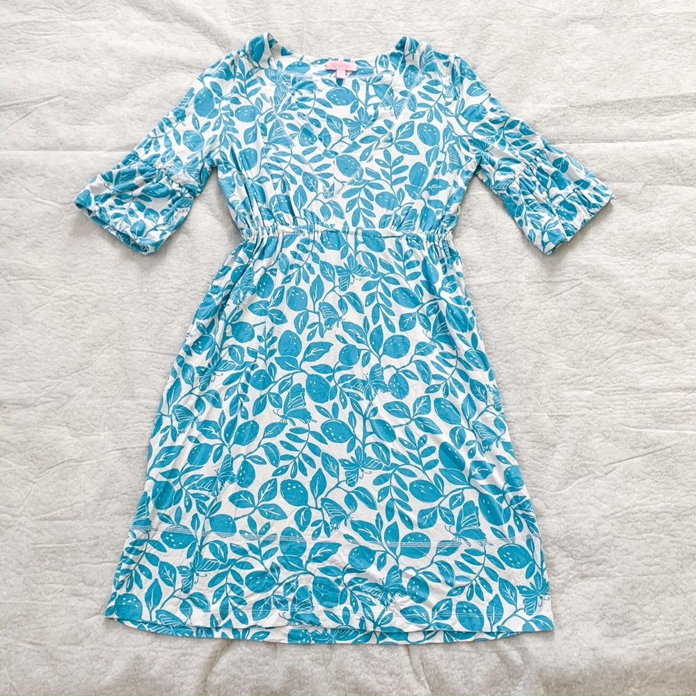 Lilly Pulitzer Fruit Print V-Neck Dress